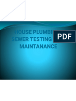 House Plumbing, Sewer Testing and Maintenance