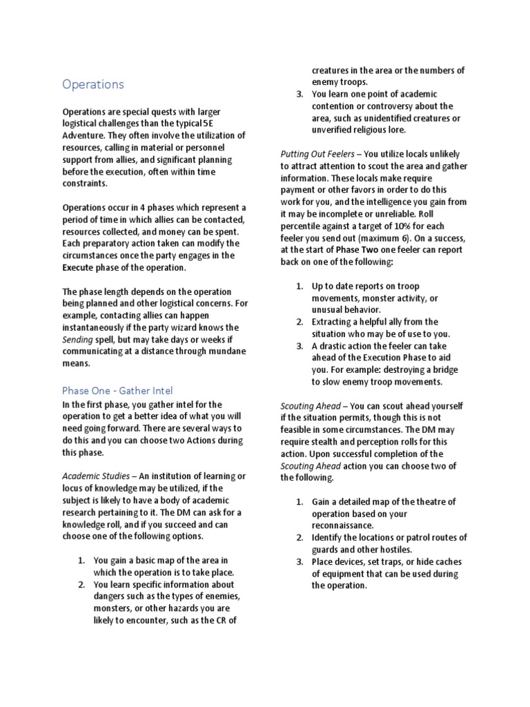 Operations Putting Out Feelers You Utilize Locals Unlikely PDF