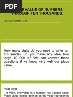 Place Value of Numbers Through Ten Thousands