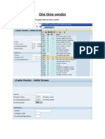 Create A Vendor Using Account Group With One Time Vendor