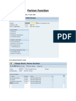 Partner Function: Open Current One of The Vendor. T-Code: XK02