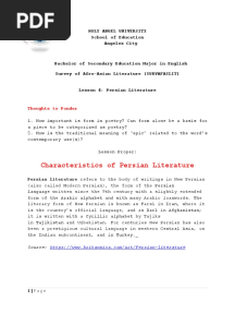 Lesson 4 Persian Literature