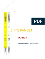 Sir TJ Panget: Oo Nga