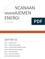 Perencanaan Manajemen Energi