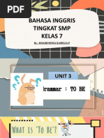 Bahasa Inggris Tingkat SMP Kelas 7: By: Khairunnisa Kamelia P