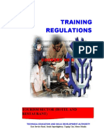 Training Regulation Cookery