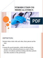 Introduction To Medical Ethics