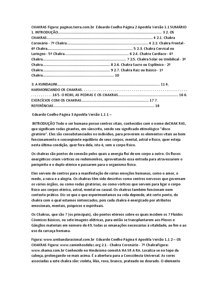 Guia Completo sobre Chakras e Energia | PDF | Chacra | Kundalini