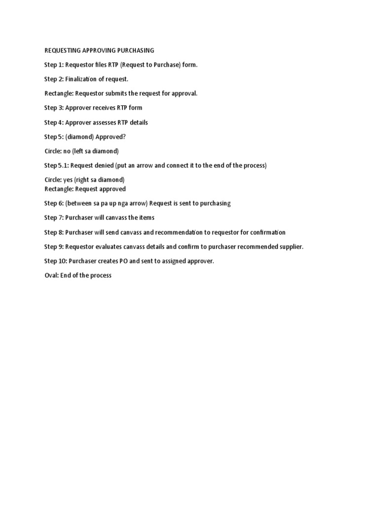 Purchasing Approval Process Steps | PDF