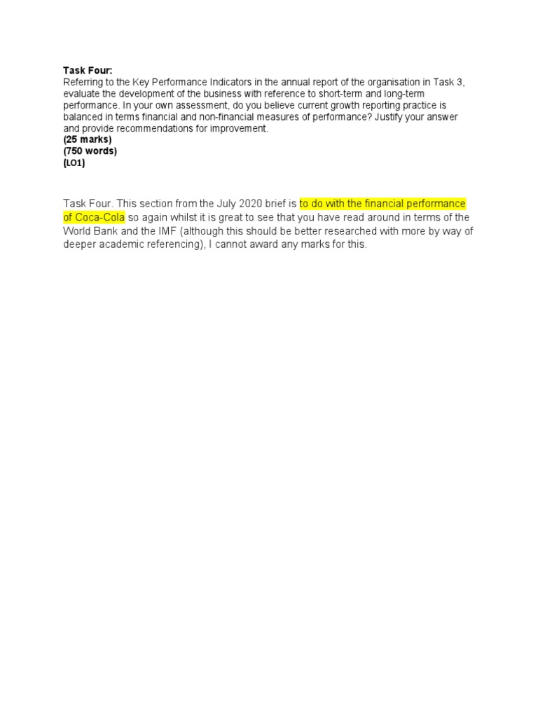 Task Four | PDF | Career & Growth | Business