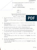 Paper Vi-Linear Algebra: 4.if ( (1. 2,1), (0, 2) ) ( (1, (0, 0) ) of