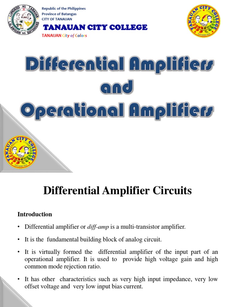 Differential Amplifier Circuit Analysis | PDF | Amplifier | Bipolar ...
