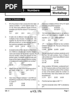 W3 QA-3 Numbers With Solutions