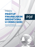 Pristup Finansijskim Sredstvim U Crnoj Gori