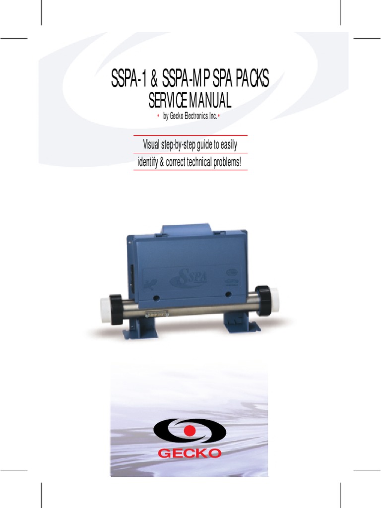 Gecko Spa Manual FULL PDF Switch Pump