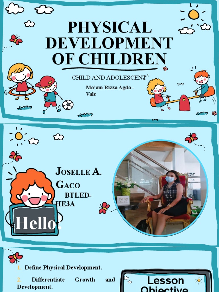 Physical Development of Children: Child and Adolescent | PDF ...