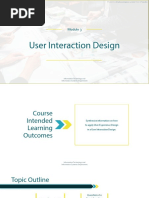 User Interaction Design: Information Technology and Information Systems Department