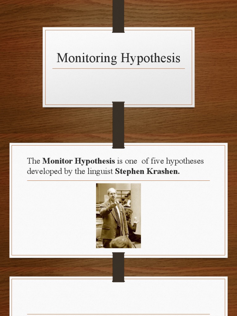 Stephen Krashen's Five Hypothesis PDF Second Language Acquisition