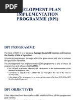 Development Plan Implementation Programme (Dpi)