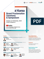 (Broschure) Medical Korea Brand Proclamation Ceremony & Symposium