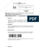 Procedimento Operacional Padrão - Docx 1 Urinalise - Rhayssa