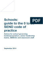 Schools Guide To The 0 To 25 SEND Code of Practice