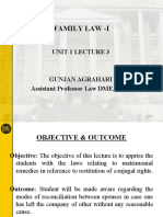 Family Law - I: Unit 1 Lecture 3