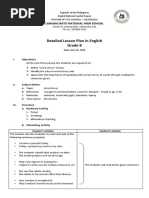 Detailed Lesson Plan in English Grade 8: Lawang Bato National High School