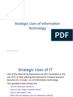 Strategic Uses of IT: Working Inward, Outward & Across