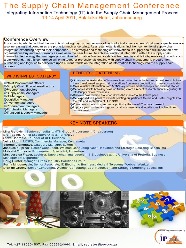 Supply Chain Management Conference | PDF | Supply Chain | Supply Chain ...