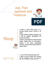 Sleep, Pain Management and Nutrition: Tips for Better Rest