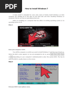 How To Install Windows 7