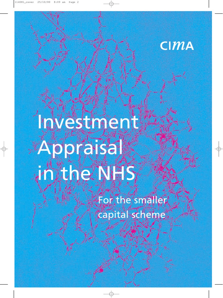 Investment Appraisal in The NHS For The Smaller Capital Scheme PDF