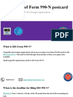 Filing Form 990-N Postcard