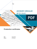 Advisory Circular AC 21-14 v4.1: Production Certificates
