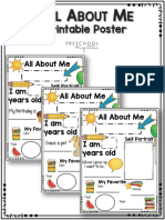 All About Me Poster p.6 x2