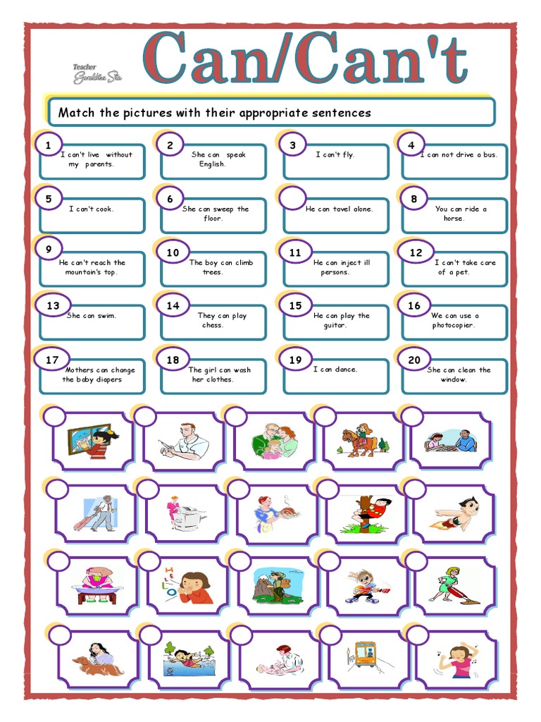 Can Cant Worksheet | PDF