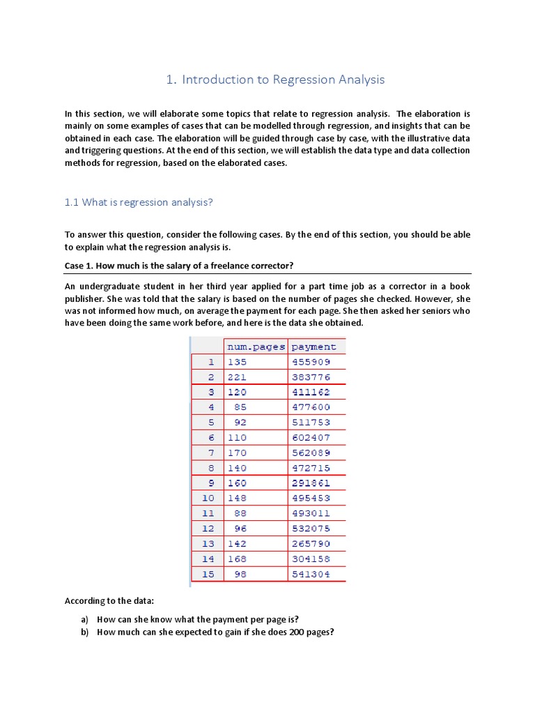 Understanding Regression Analysis Basics | PDF | Level Of Measurement ...