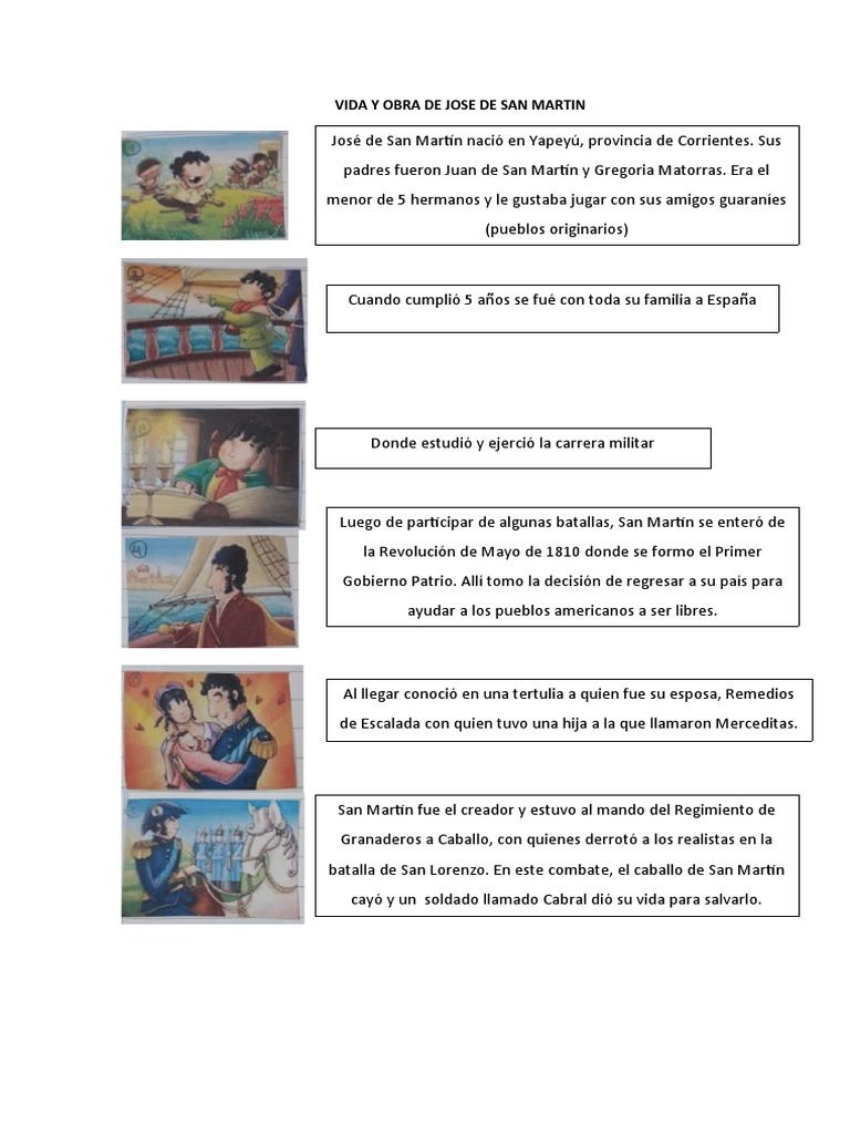 Vida y Obra de Jose de San Martin | PDF | América del Sur | Militar