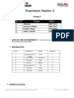 Experiment Number-3: Sr. No Names UID's