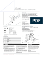 JBS-100-A, A6: Single Entry Power Connection With Junction Box Installation Instructions