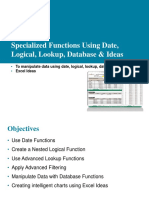 Advanced Excel Functions & Ideas