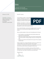 Green and Grey Color Blocks Digital Marketing Cover Letter