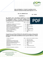 La Coordinadora de Registro y Control Académico de La Corporación Unificada Nacional de Educación Superior C.U.N