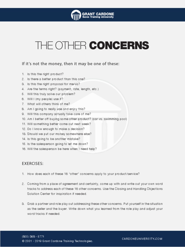 The Other Concerns | PDF