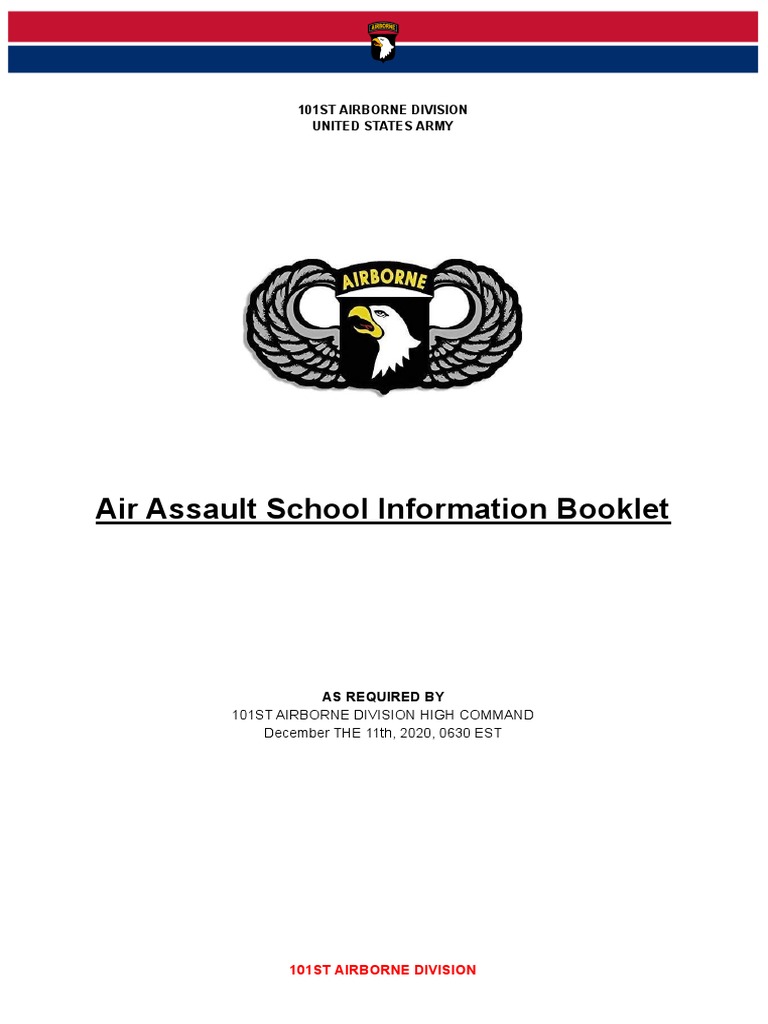 101st Airborne Division Air Assault Guide | PDF | 101st Airborne ...