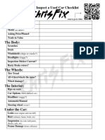 How to Inspect a Used Car Checklist FULL