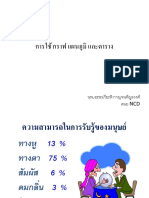 6. การนำเสนอโดยใช้ กราฟ แผนภูมิ และตาราง