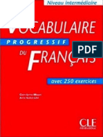 2 Vocabulaire Progressif Du Francais Avec 250 Exercices - Niveau Intermédiaire