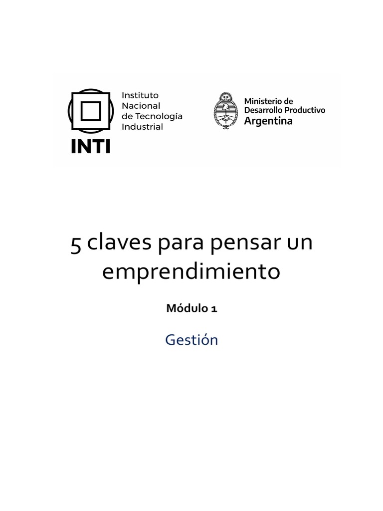 Claves para Emprender con Éxito | PDF | Iniciativa empresarial ...